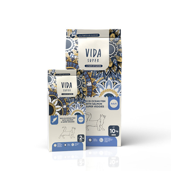 VIDA SUPER Cat Adult  - Riba, losos i povrće 2kg
