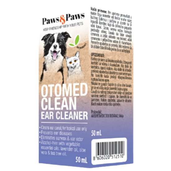 Vetmedic Paws&Paws Otomedclean za pse i mačke 50ml