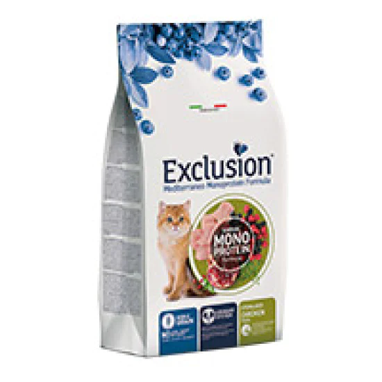 Exclusion Monoprotein hrana za mačke Adult Sterilised - Piletina 12kg Exclusion Monoprotein hrana za mačke Adult Sterilised - Piletina 12kg