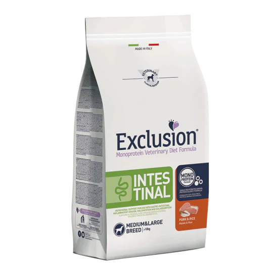 Exclusion Diet veterinarska dijeta za pse Medium&Large breed Intestinal - Svinjetina i pirinač 2kg