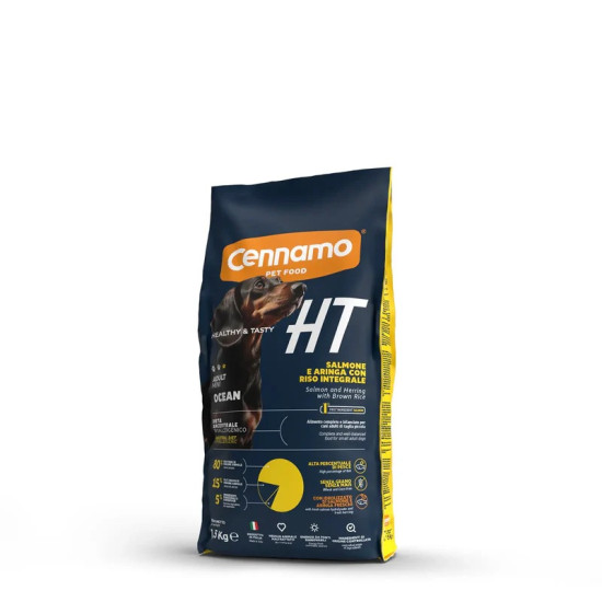 Cennamo Healthy and Tasty Dog Mini Ocean - Losos i haringa sa smeđim pirinčem 1.5kg