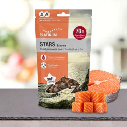 Platinum Poslastica za pse Stars - Losos 185g