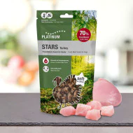 Platinum Poslastica za pse Stars - Turkey 185g