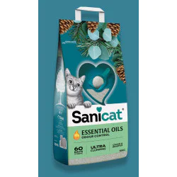 SANICAT Essential Oils Ultra Clumping posip za mačke Cedar&Eucalyptus 10kg