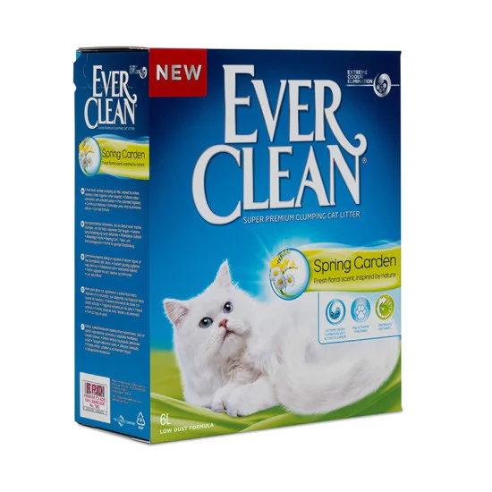 EVER CLEAN posip za mačke Spring Garden - grudvajući 6L