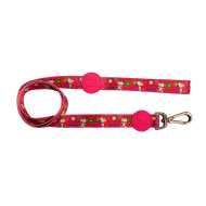 Snoopy Povodac Pink Flower S/M 120x2cm