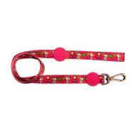 Snoopy Povodac Pink Flower S/M 120x2cm