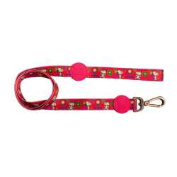 Snoopy Povodac Pink Flower S/M 120x2cm