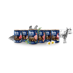 BRIT Konzerva za pse - Piletina i srca 400g