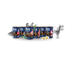 BRIT Konzerva za pse - Govedina i škembići 400g
