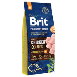 BRIT Hrana za pse - Piletina Junior M 15kg