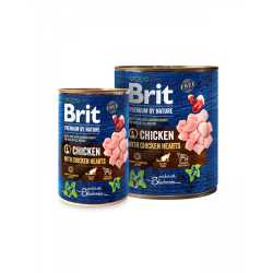 BRIT Konzerva za pse - Piletina i srca 400g
