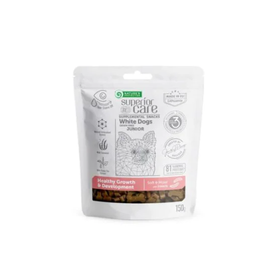 Nature's Protection Superior Care White dog poslastice za pse Junior Healthy Growth&Development - Insects 150g