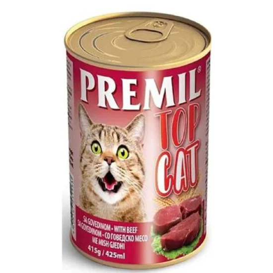 Premil Top Cat konzerva za mačke - Govedina 415g Premil Top Cat konzerva za mačke - Govedina 415g