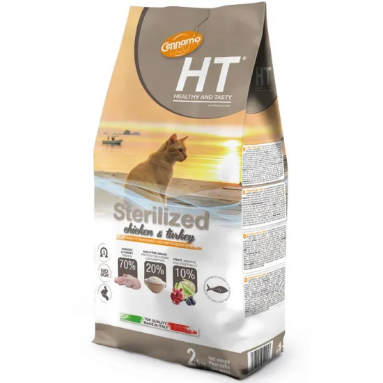 Cennamo Healthy and Tasty Cat Adult - Sterilised Chicken And Turkey 10kg