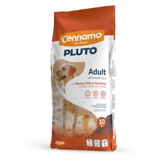 Cennamo Pluto Dog Adult All breeds - Beef, Chicken and Turkey 20kg