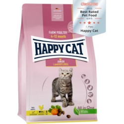 Happy Cat hrana za mačke Junior - Živina, šargarepa i korijander 1.3kg