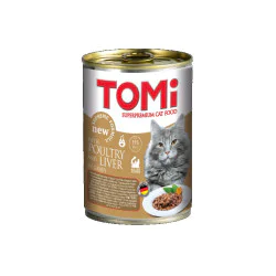 TOMI Cat konzerva za mačke - Živina i jetra 24x400g