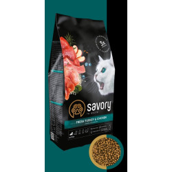 Savory cat hrana za mačke Kitten - Piletina i ćuretina 2kg