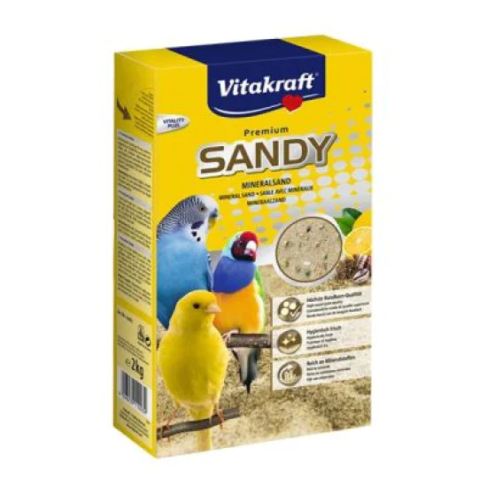 Vitakraft Sandy Bio pesak za ptice 2kg Vitakraft Sandy Bio pesak za ptice 2kg