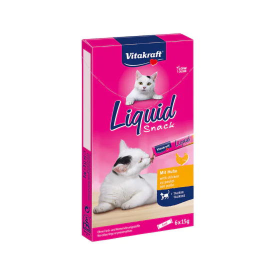 Vitakraft Liquid sticks poslastica za mačke - Piletina 8x15g Vitakraft Liquid sticks poslastica za mačke - Piletina 8x15g