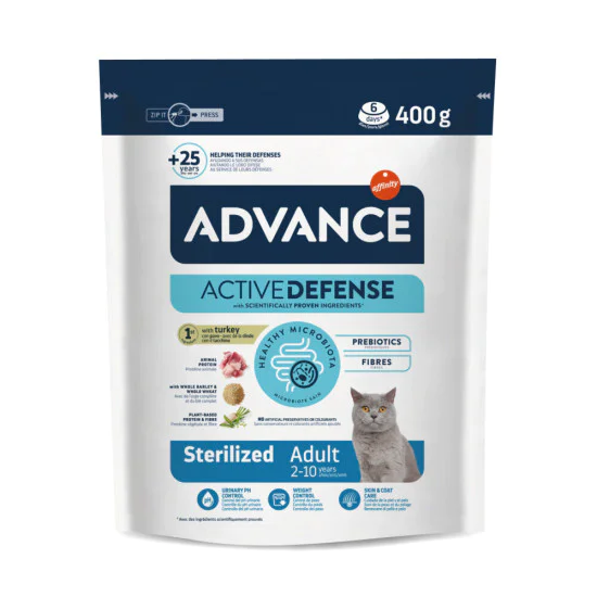 Advance Cat Adult -Sterilised Turkey 15kg Advance Cat Adult -Sterilised Turkey 15kg
