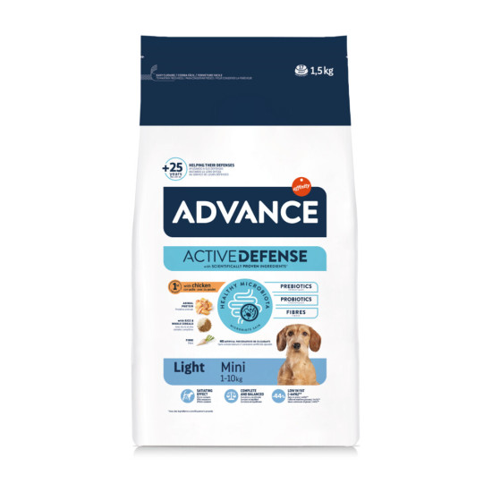 Advance Dog - Mini Adult Light 1.5kg Advance Dog - Mini Adult Light 1.5kg