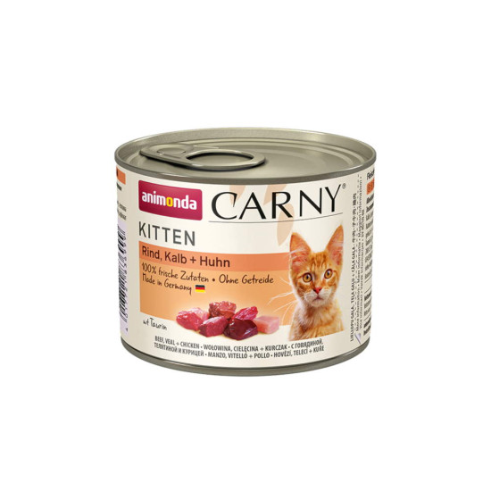 Animonda Carny konzerva za mačke Kitten Govedina, teletina i piletina 200g