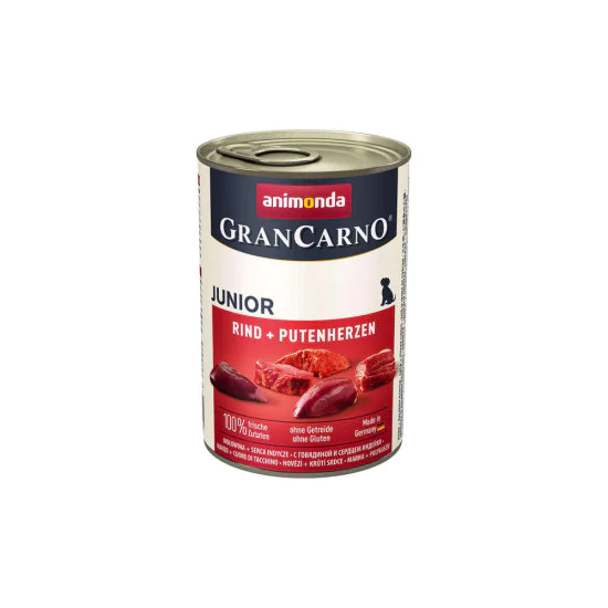 Animonda GranCarno konzerva za pse Junior govedina i ćureća srca 800g Animonda GranCarno konzerva za pse Junior govedina i ćureća srca 800g