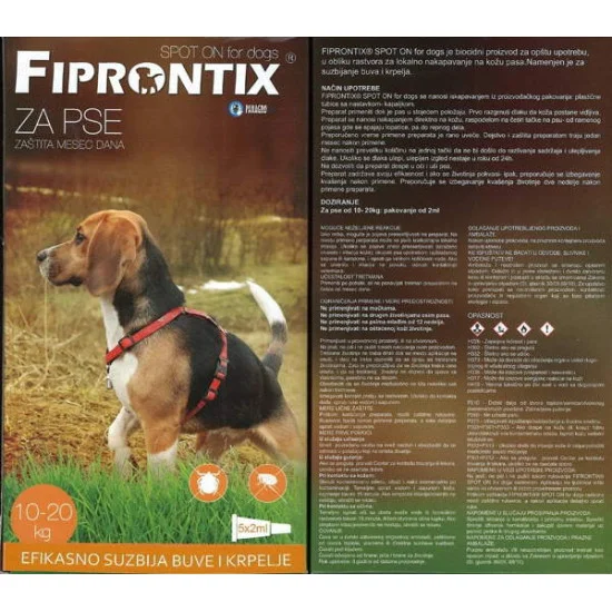 Fiprontix za pse od 10 do 20kg Fiprontix za pse od 10 do 20kg