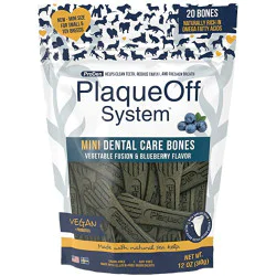 PlaqueOff Mini Dental Care Bones - borovnica 340g