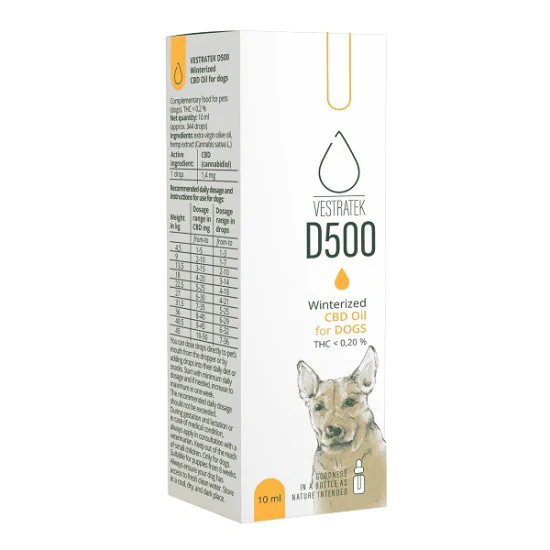 Vestratek D500 Full Spectrum CBD ulje za pse  10ml