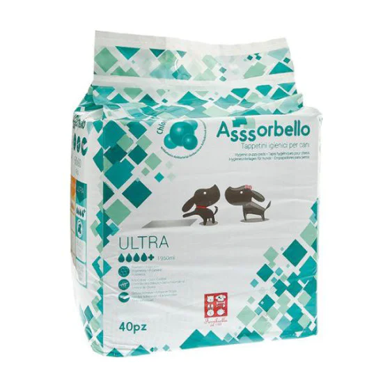 Assorbello Pelene prostirke za pse ULTRA sa hloroheksidinom - 60x90cm (50kom) Assorbello Pelene prostirke za pse ULTRA sa hloroheksidinom - 60x90cm (50kom)