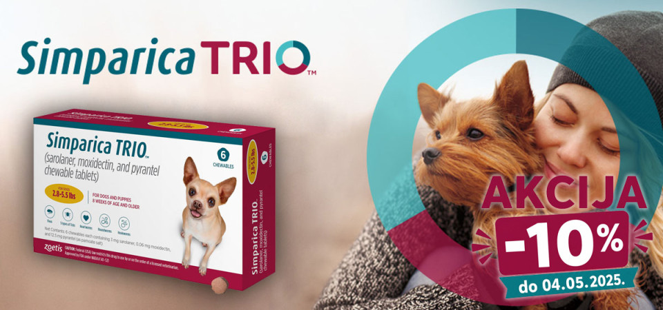 Simparica Trio tablete za pse • URBAN PETS