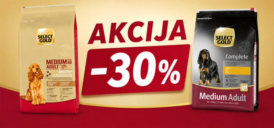 SELECT GOLD akcija - Urban Pets Belvil Delta City