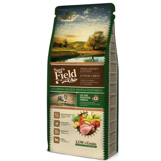 Sam's Field Junior Large - piletina i krompir 13kg Sams Field Junior Large - piletina i krompir 13kg