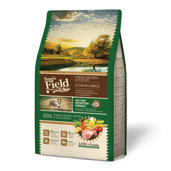 Sams Field Junior Large - piletina i krompir 2.5kg