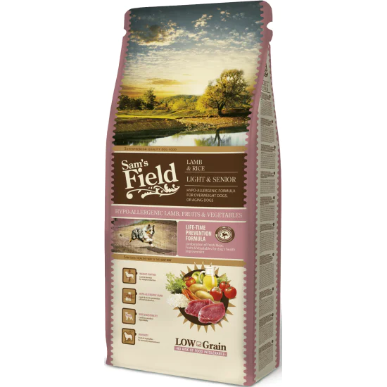 Sam's Field Senior Light  All Size - jagnjetina i pirinač 13kg