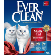 EVER CLEAN posip za mačke Multi Cat - grudvajući 10L EVER CLEAN posip za mačke Multi Cat - grudvajući 10L