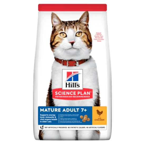 Hill's Science Plan hrana za mačke Mature 7+ Piletina 1.5kg