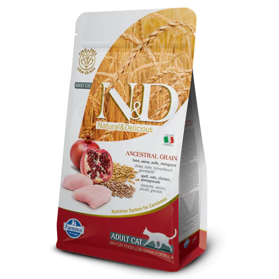 N&D Ancestral Grain hrana za mačke - Piletina i nar 5kg