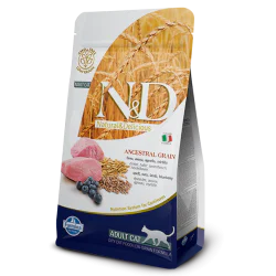 N&D Ancestral Grain hrana za mačke - Jagnjetina i borovnica 10kg