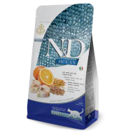N&D Ocean hrana za mačke - Bakalar, Spelta i narandža 300g
