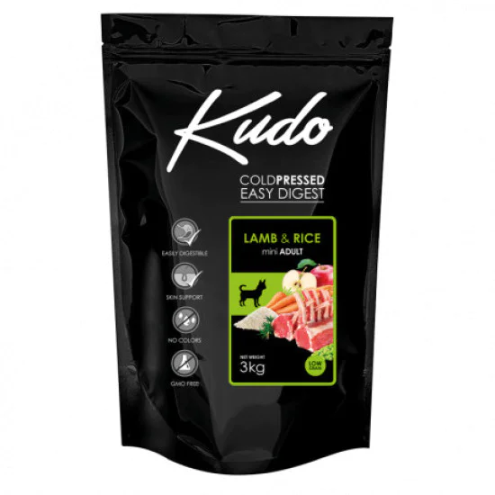 Kudo hrana za pse - Lamb & Rice MINI ADULT - Low Grain 3kg