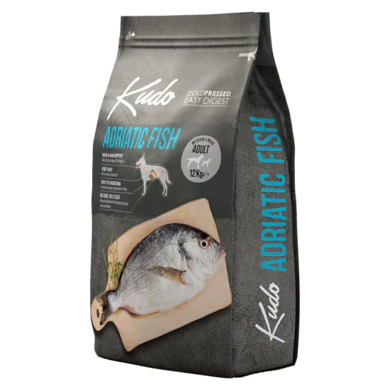 Kudo Low Grain hrana za pse - Adriatic Fish Senior Light 12kg Kudo Low Grain hrana za pse - Adriatic Fish Senior Light 12kg