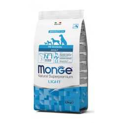 Monge hrana za pse Adult All breeds LIGHT- Losos i pirinač 12kg