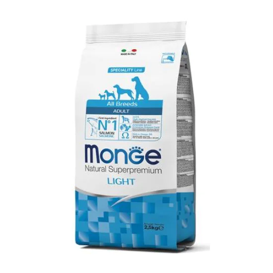 Monge hrana za pse Adult All breeds LIGHT- Losos i pirinač 2.5kg Monge hrana za pse Adult All breeds LIGHT- Losos i pirinač 2.5kg