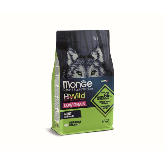 Monge BWild hrana za pse Low grain - vepar 2.5kg Monge BWild hrana za pse Low grain - vepar 2.5kg