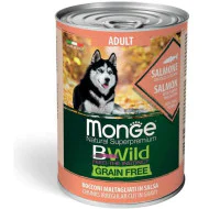 Monge Bwild konzerva za pse Adult - losos 24x400g
