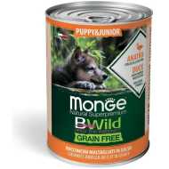 Monge Bwild konzerva za pse Puppy/Junior - pačetina 24x400g